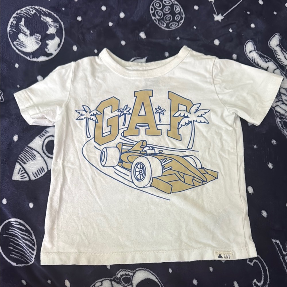 GAP Kids White Graphic T-Shirt
